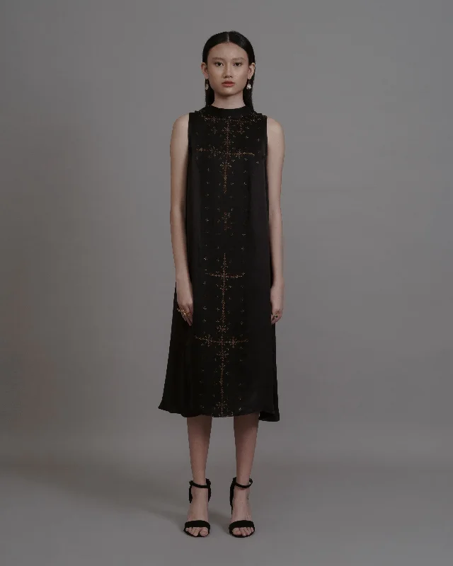 ANGKASA - High Neck Shift Dress