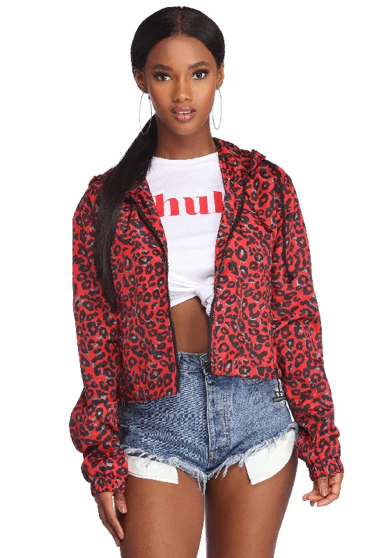 Cause A Scene Leopard Print Jacket