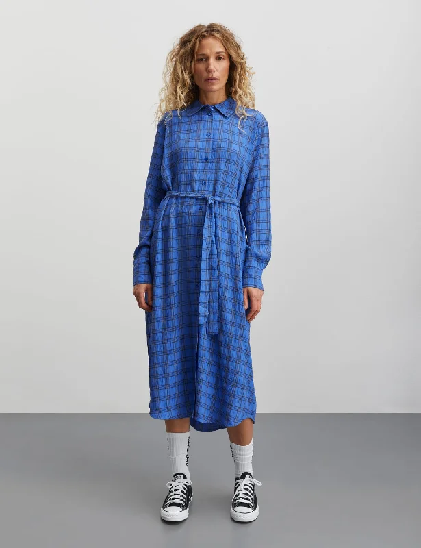 Check Pop Zina Dress, Amparo Blue Check