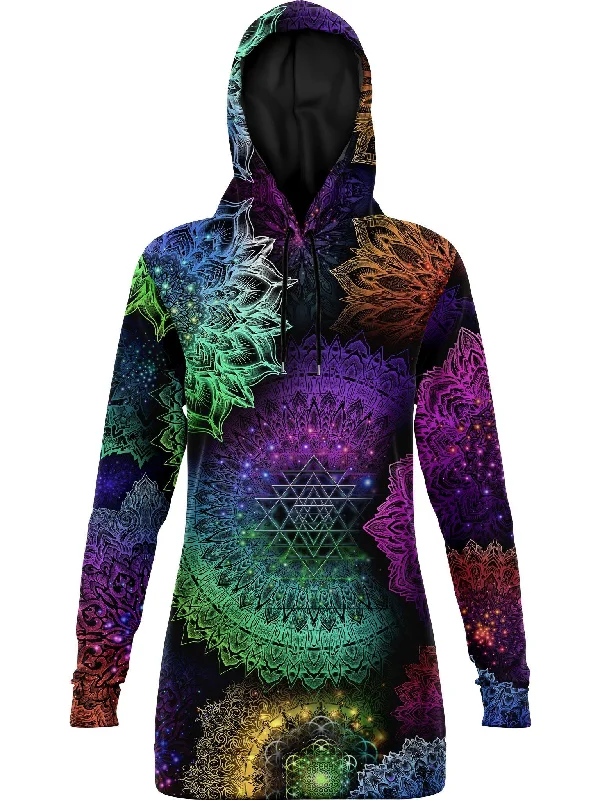 Illuminated Mandala Hooded Dress