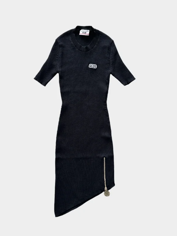 Ribbed Logo Dress