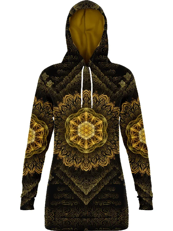 Tibetan Mantra Hooded Dress