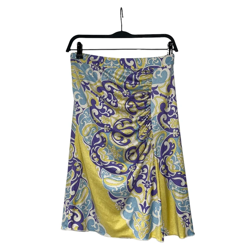 BLUMARINE/Skirt/S/All Over Print/Silk/MLT/ Color block unclassified skirts