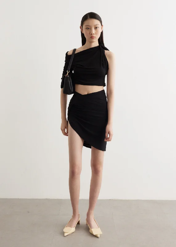 La Mini Jupe Drapeado Embroidered unclassified skirts