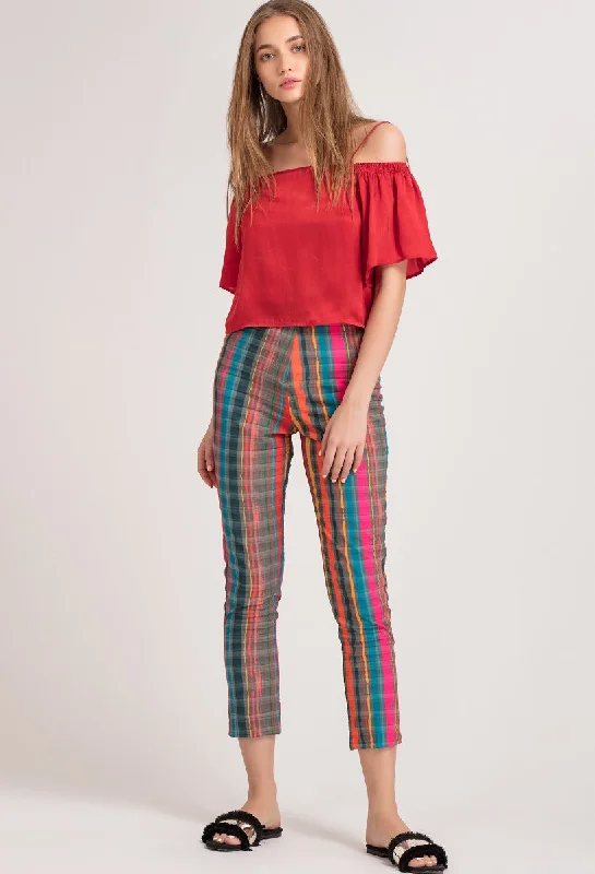 Stripe Ankle Pants Y2K unclassified skirts